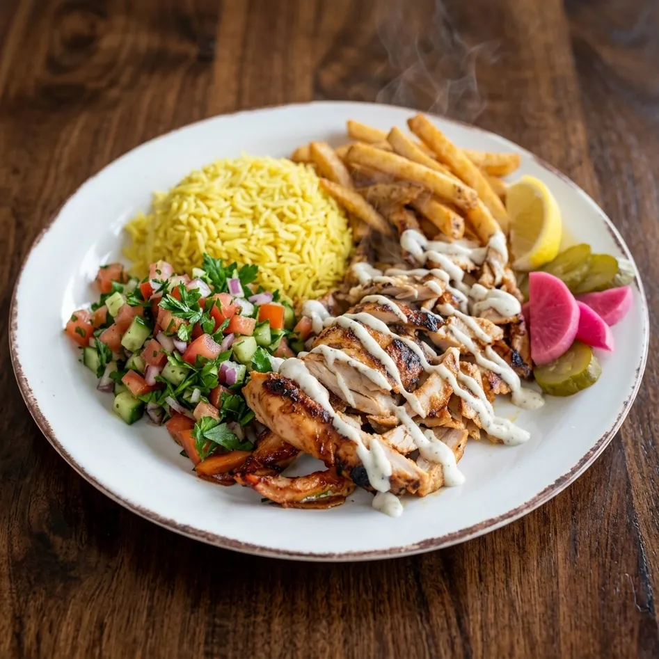 Homemade baklava with pistachios and honey syrup at Maggi's Winnipeg