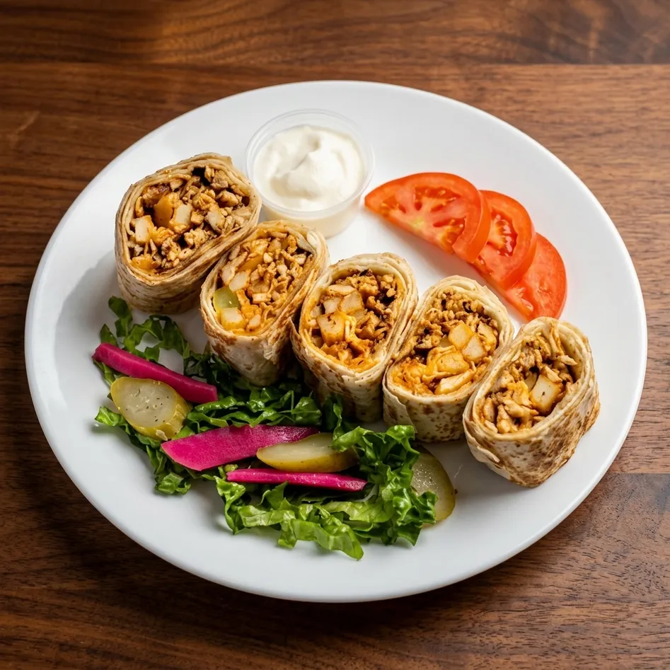 Creamy house-made hummus at Maggi's Syrian Food Transcona, Winnipeg